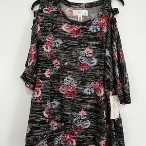 Floral cold shoulder French Laundry Top